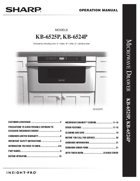 sharp kb 0333kk owners manual Doc