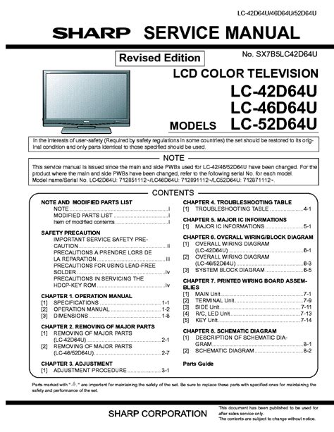sharp lc 42d64u manual Epub