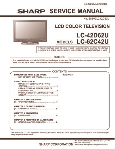 sharp lc42d62u manual Doc