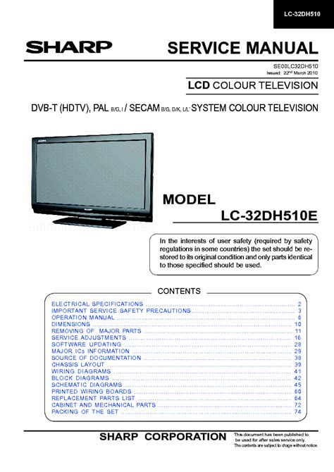 sharp lcd tv service center Doc