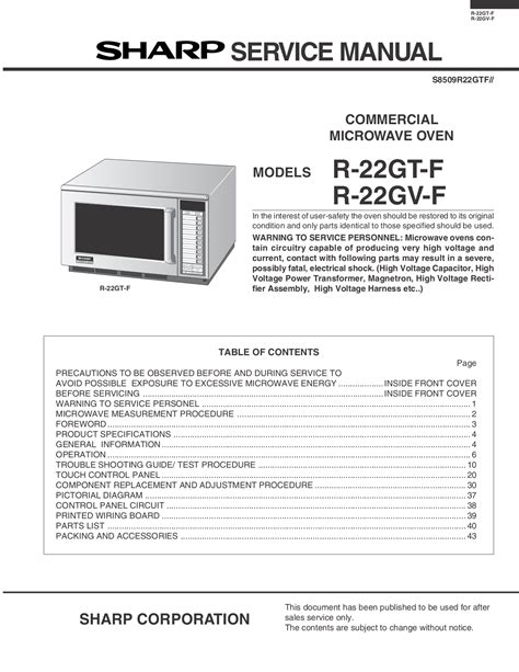 sharp microwave manual download Kindle Editon