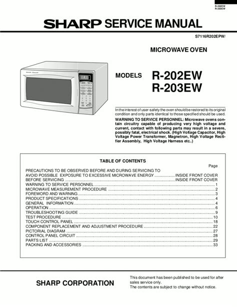 sharp microwave manual pdf Kindle Editon