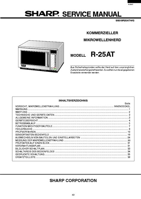 sharp microwave manuals downloads PDF