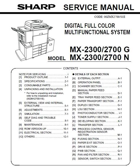 sharp mx 2300n multifunction printers accessory owners manual Epub