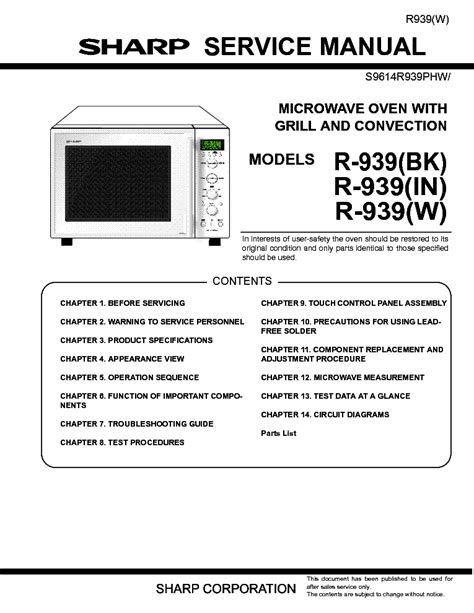 sharp r 510c microwaves owners manual Kindle Editon