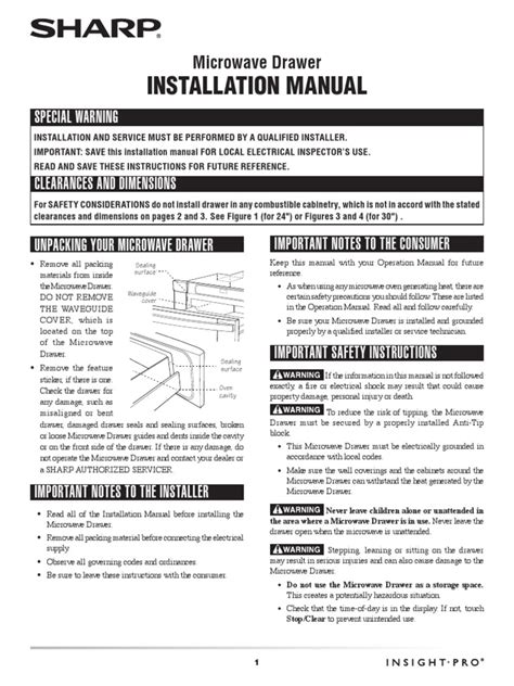 sharp r252 microwave manual PDF