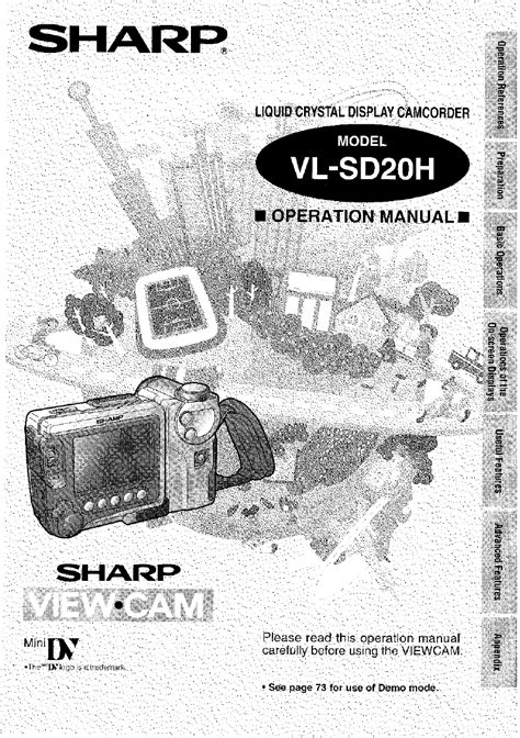 sharp vl sd20 camcorders owners manual Epub