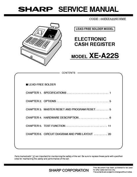 sharp xe a22s manual pdf Kindle Editon