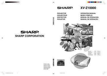 sharp xv z10000 projectors owners manual Epub