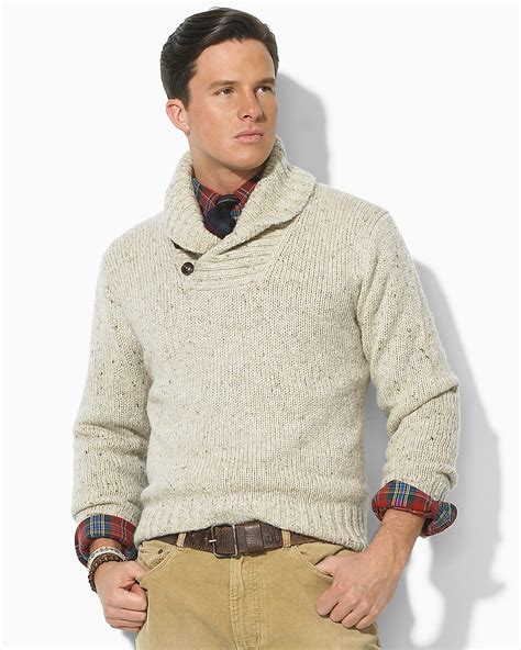 shawl collar sweatshirt