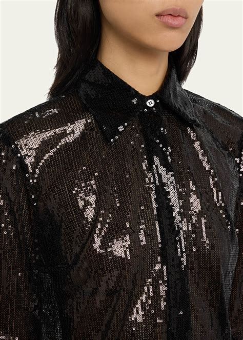 sheer collared shirt