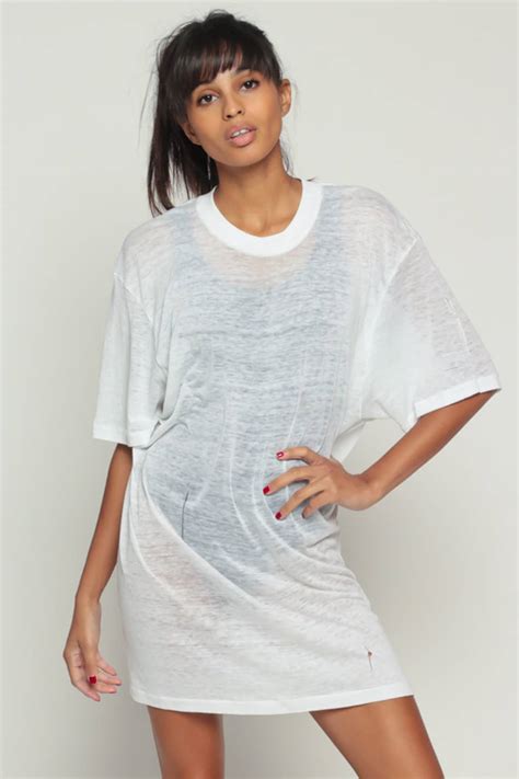 sheer t shirt dress