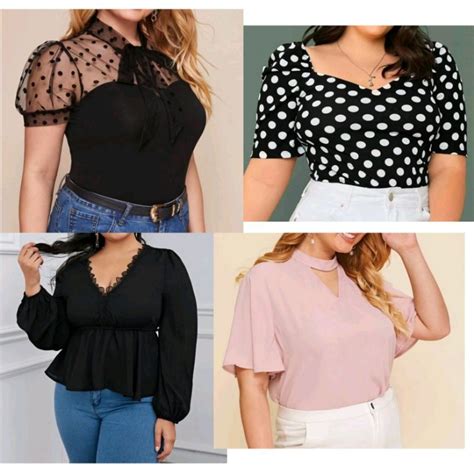 shein plus size shirts