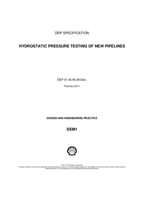 shell dep standards drawings Reader