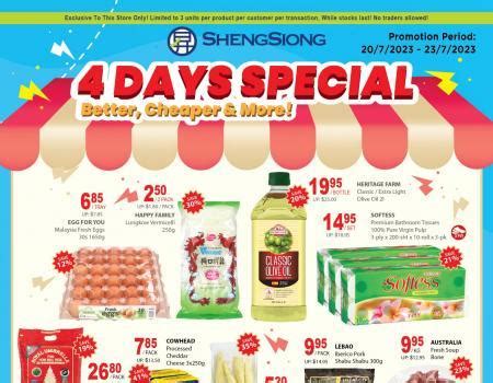 sheng siong 4 days special promotion