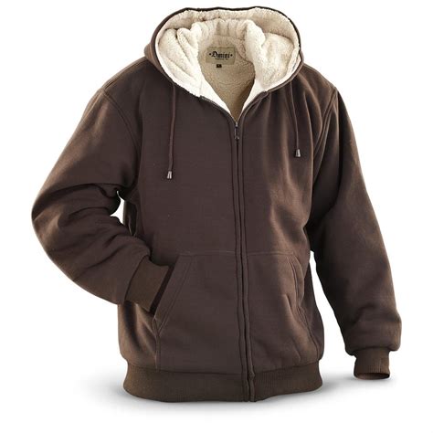 sherpa fleece sweatshirt