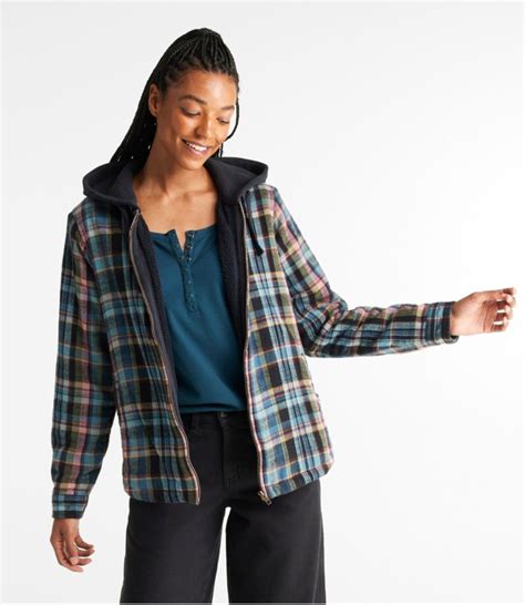 sherpa lined flannel shirt women's