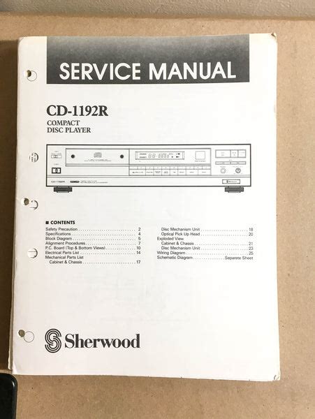 sherwood cd player owners manual Epub