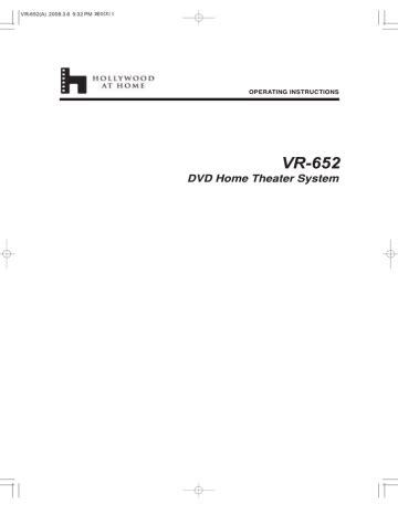 sherwood vr 652 home theater systems owners manual Kindle Editon