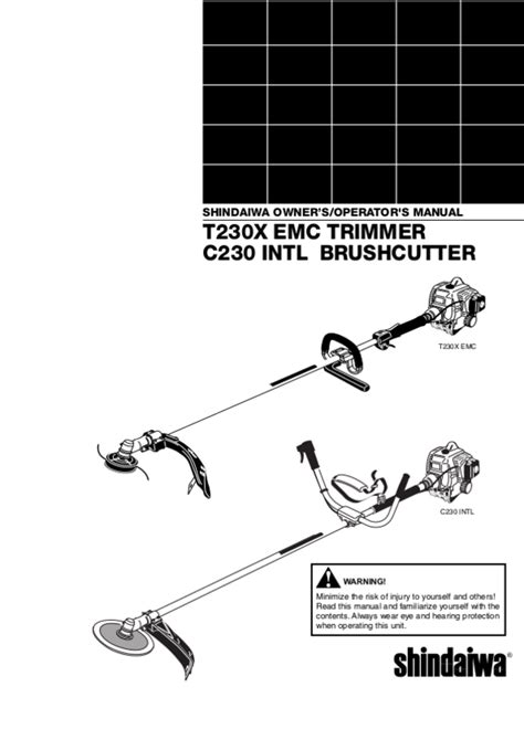 shindaiwa c230 manual Reader