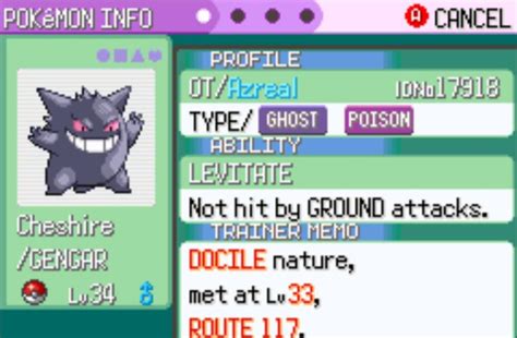 shiny gengar 3rd gen