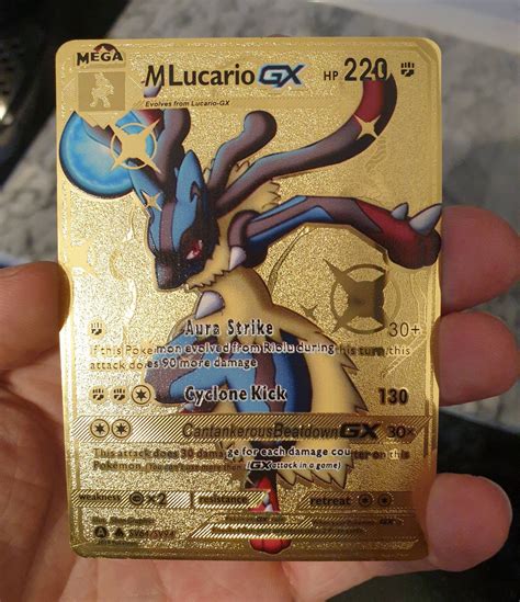 shiny mega lucario card