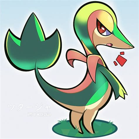 shiny snivy anime black and white