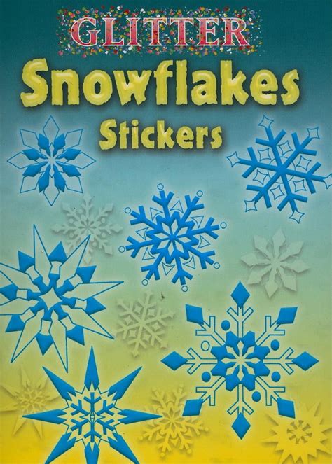 shiny snowflakes stickers dover little activity books stickers Reader