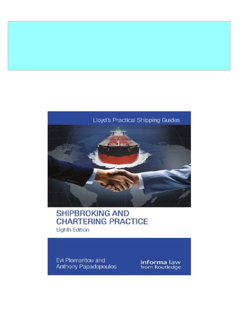 shipbroking and chartering practice pdf Reader