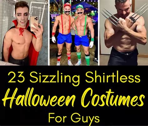 shirtless halloween costumes for guys