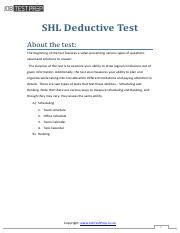 shl deductive test answers ebook online library read online pdf Reader