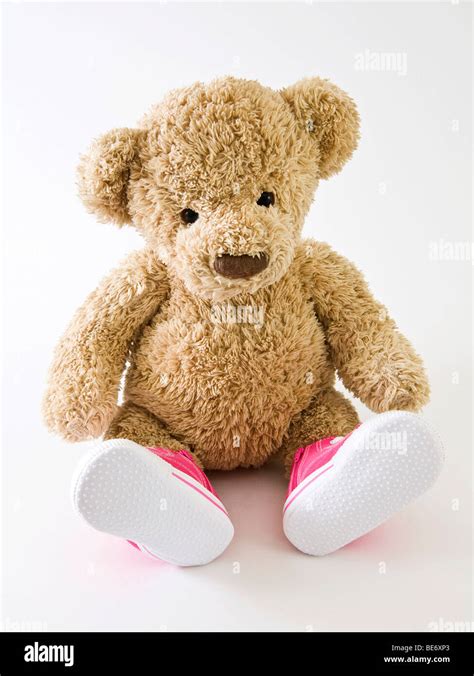 shoes with teddy bear