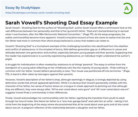 shooting dad sarah vowell Ebook PDF