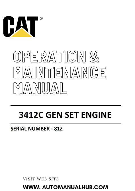 shop manual engine cat 3412 pdf Kindle Editon