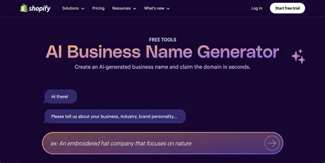 shopify ai name generator