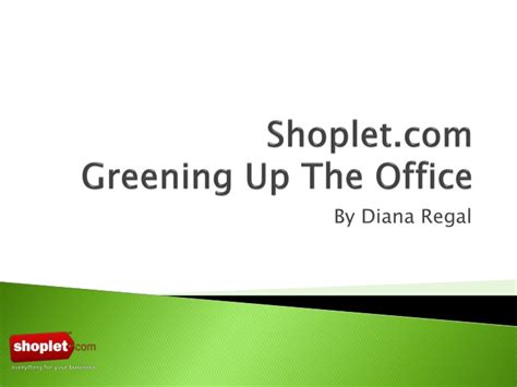 shoplet com why greening up the office matters Epub