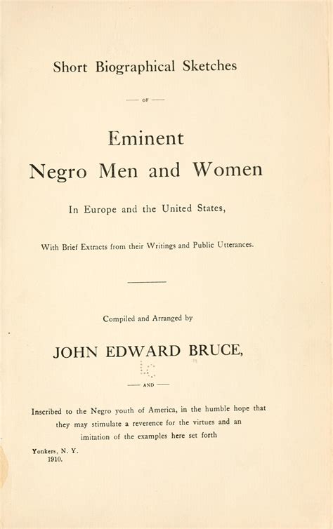 short biographical sketches eminent negro Doc