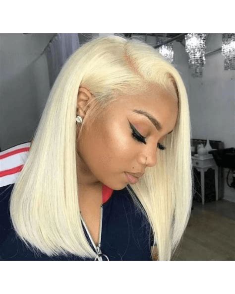 short blonde lace wig