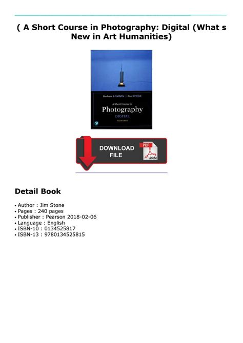 short course photography digital edition Ebook PDF