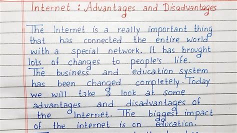 short essay on advantages and disadvantages of internet Kindle Editon