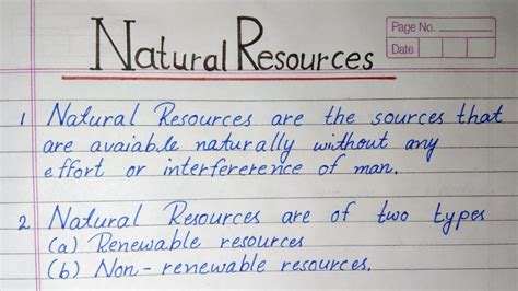 short essay on natural resources PDF