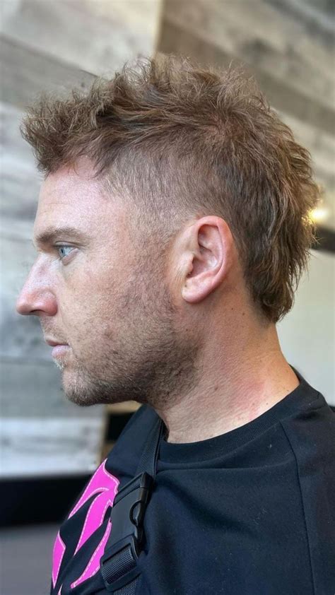 short faux hawk mullet