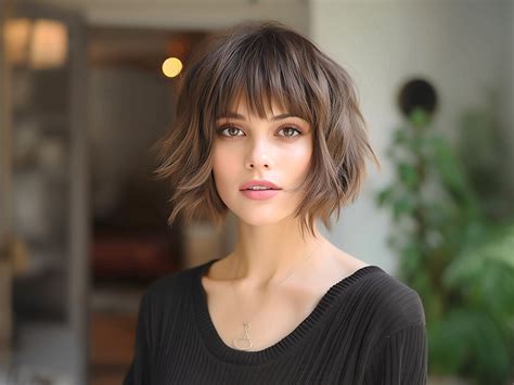 short haircuts with bangs