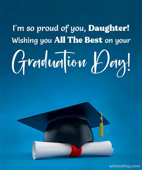short message for a daughter on her graduation