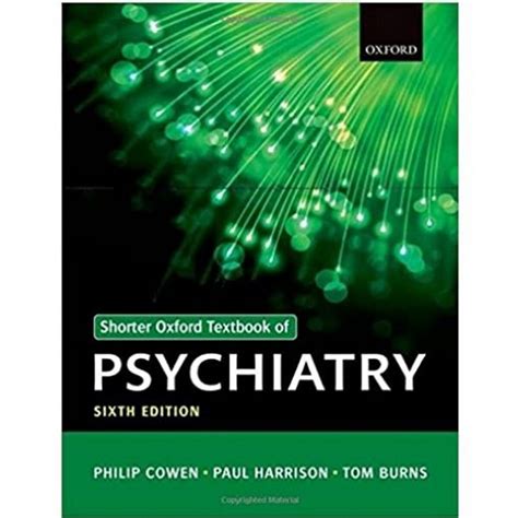 shorter oxford textbook of psychiatry 6th edition pdf PDF