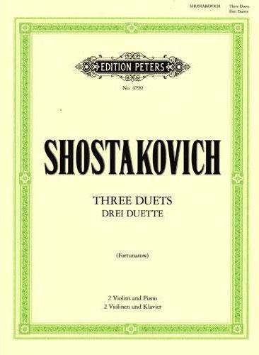 shostakovich dmitri 3 duetsprelude or gavotte or waltz for two violins and piano dsch PDF