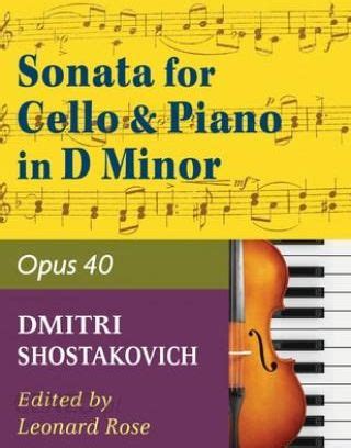 shostakovich sonata in d minor opus 40 for cello and piano PDF