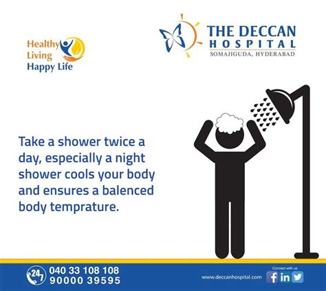shower twice a day