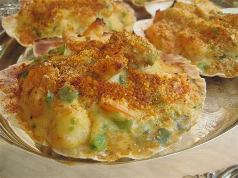 shrimp and crab meat au gratin
