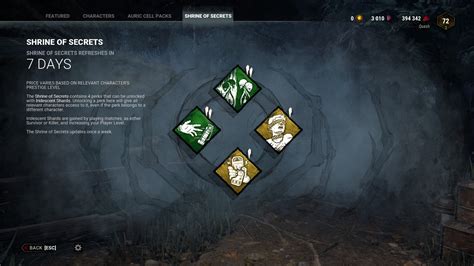 shrine of secrets dbd